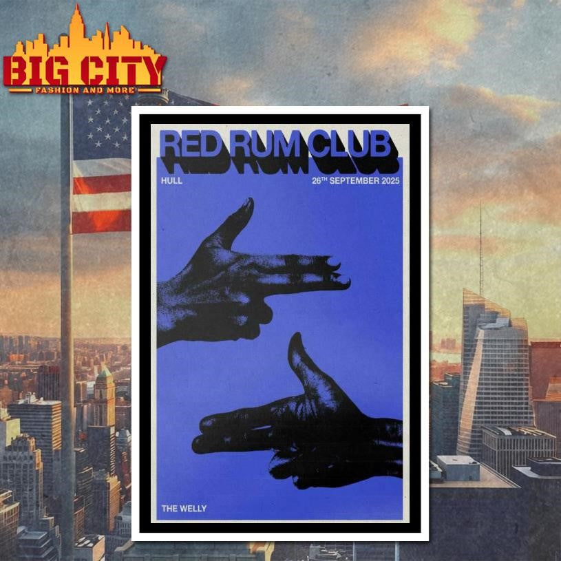 Red Rum Club Tour Hull 2025 Poster Shirt