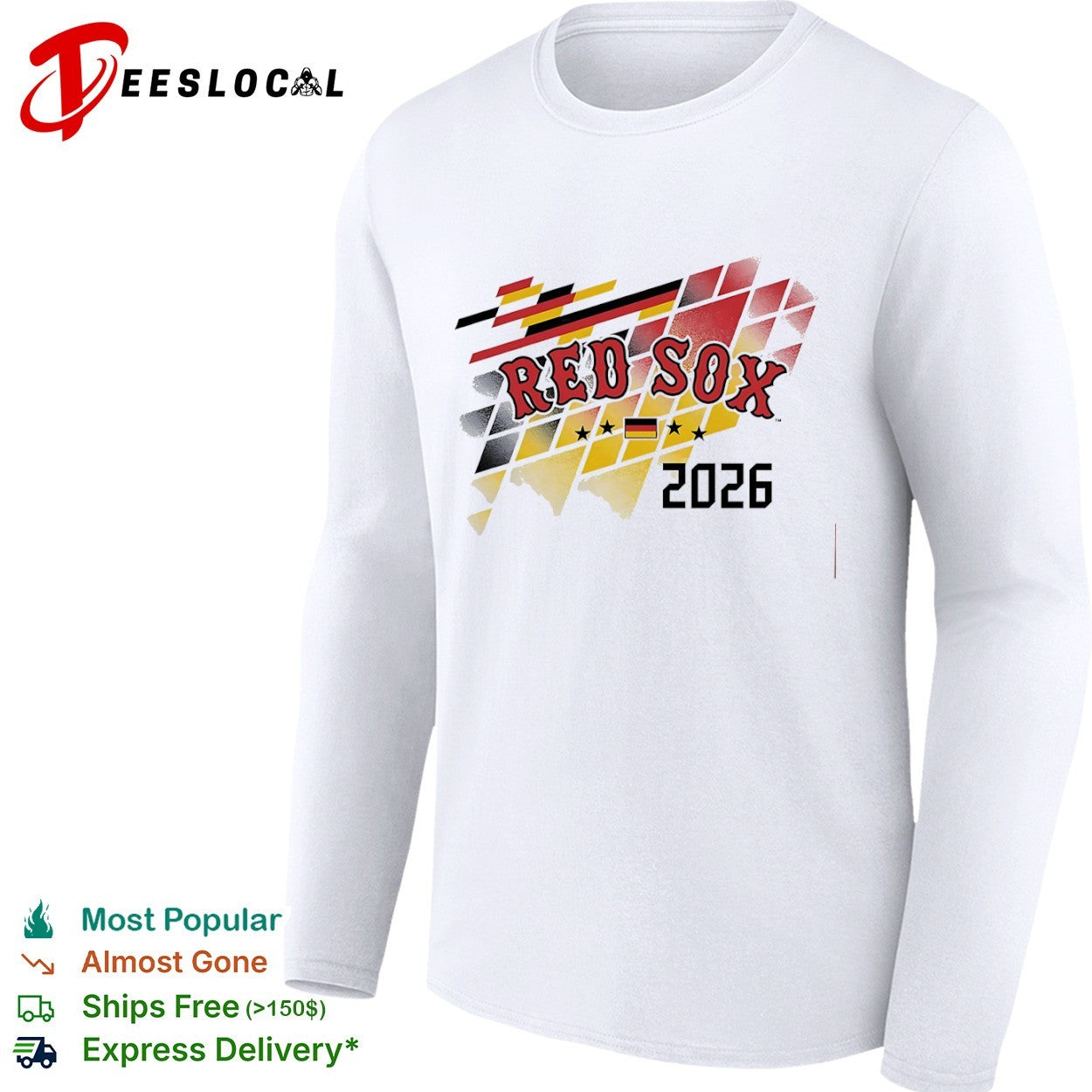 Red Sox 2026 Germany Flag Racing shirt
