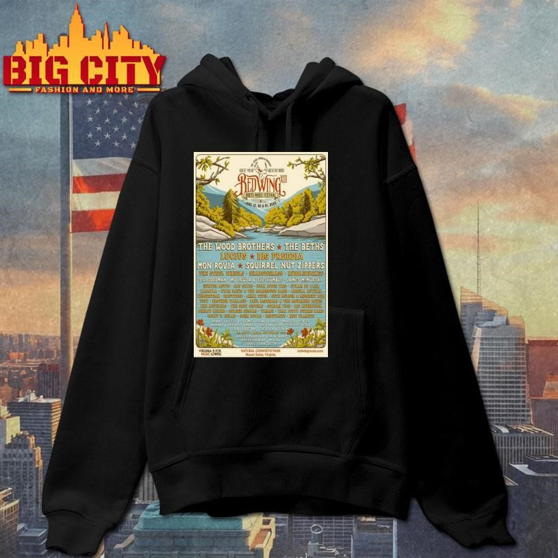 Red Wing Roots Music Festival June 19-21 2026 Tour Poster Shirt