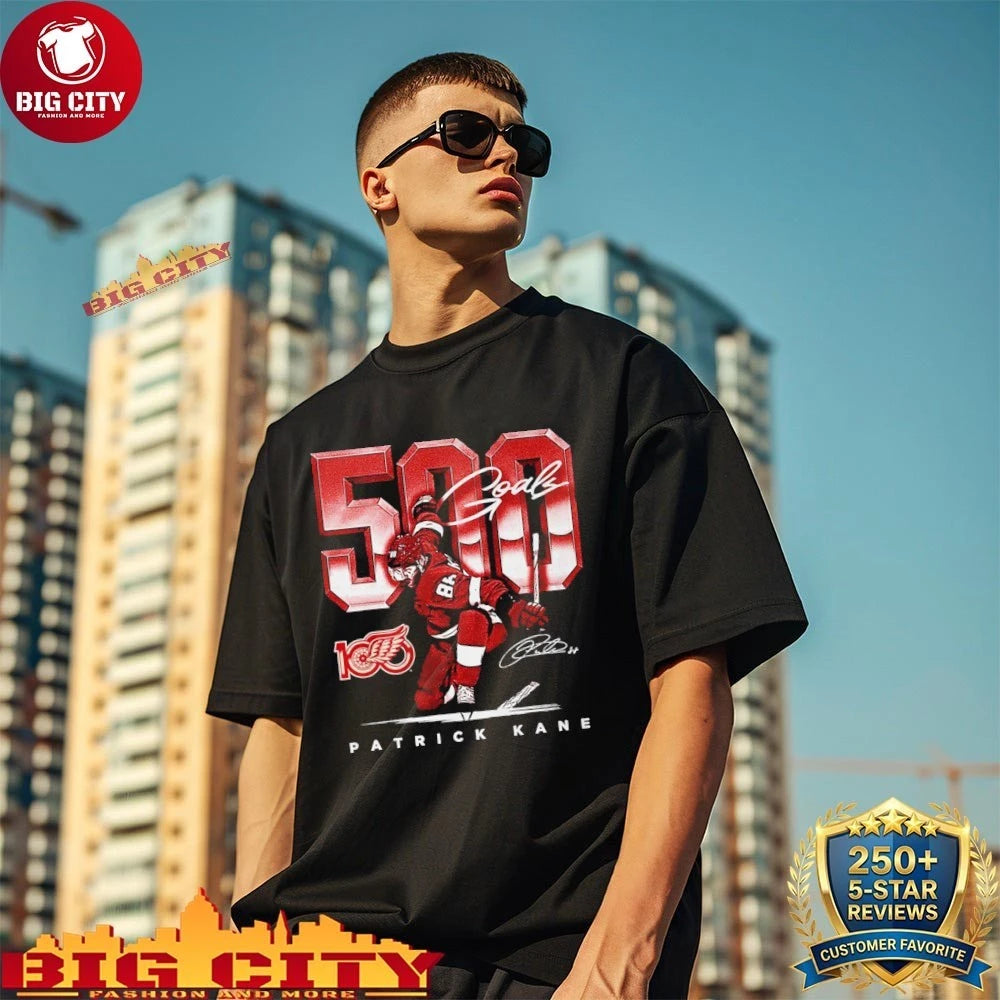 Red Wings Patrick Kane 500th Goal Signature Shirt
