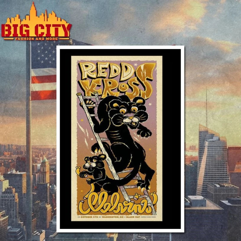 Redd Kross x Melvins 10-04-2025 Black Cat Washington, DC Poster shirt