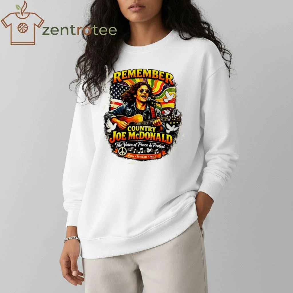 Remember Country Joe McDonald Vintage Hippie Protest Rock T-Shirt