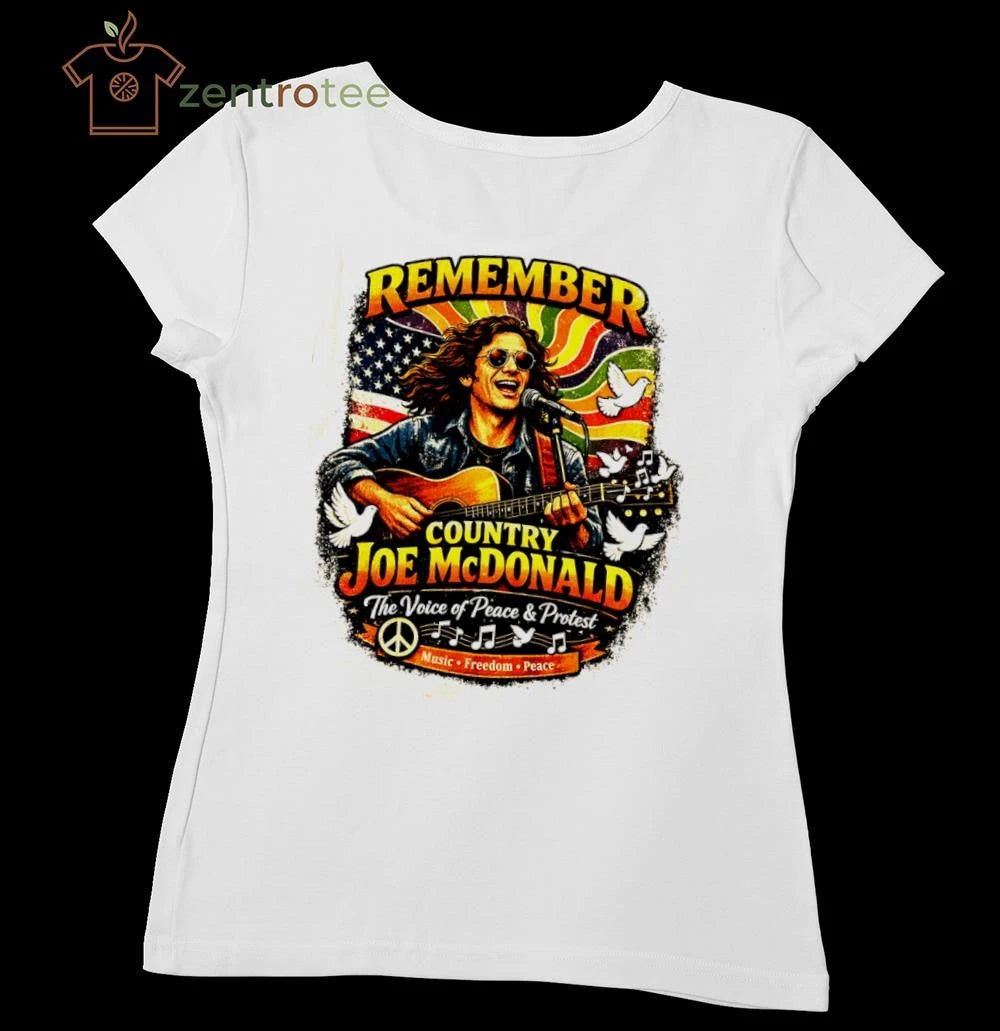 Remember Country Joe McDonald Vintage Hippie Protest Rock T-Shirt