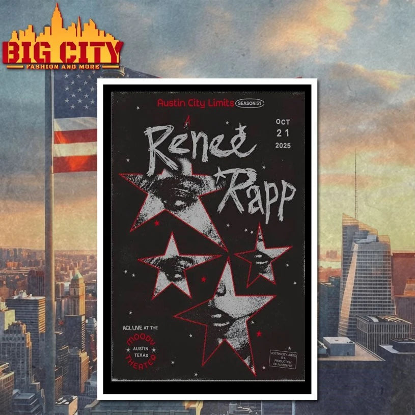 Renee Rapp Oct 21 2025 Austin City Show Poster Shirt