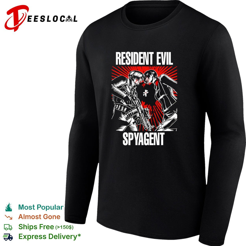 Resident Evil Spyagent Leon Kennedy Ada Wong shirt