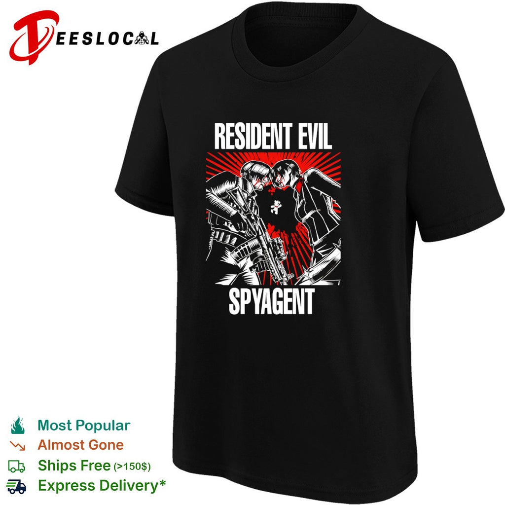 Resident Evil Spyagent Leon Kennedy Ada Wong shirt