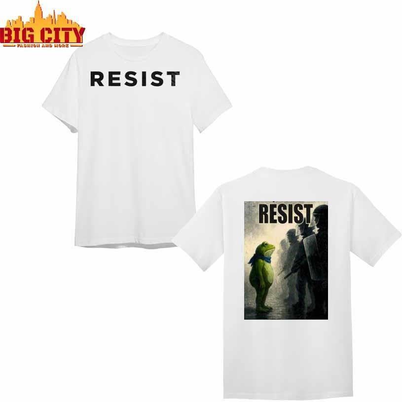 Resist Portland Frog Funny City Art 2025 Shirt