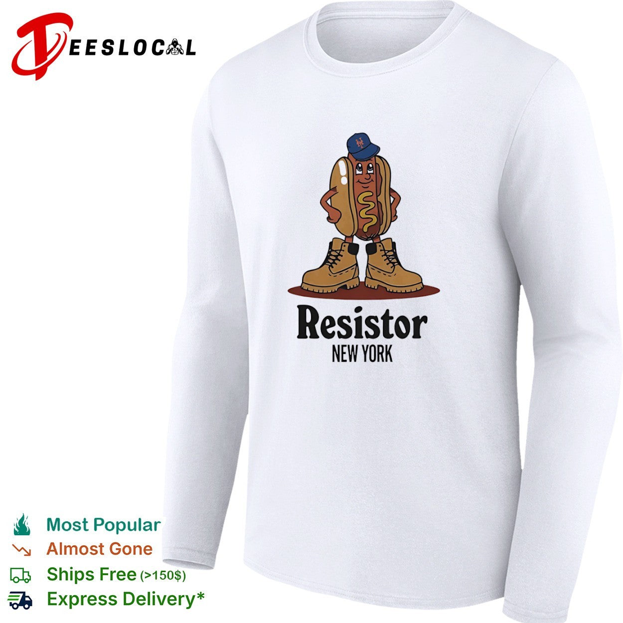Resistor New York Hot Dog x New York Mets shirt
