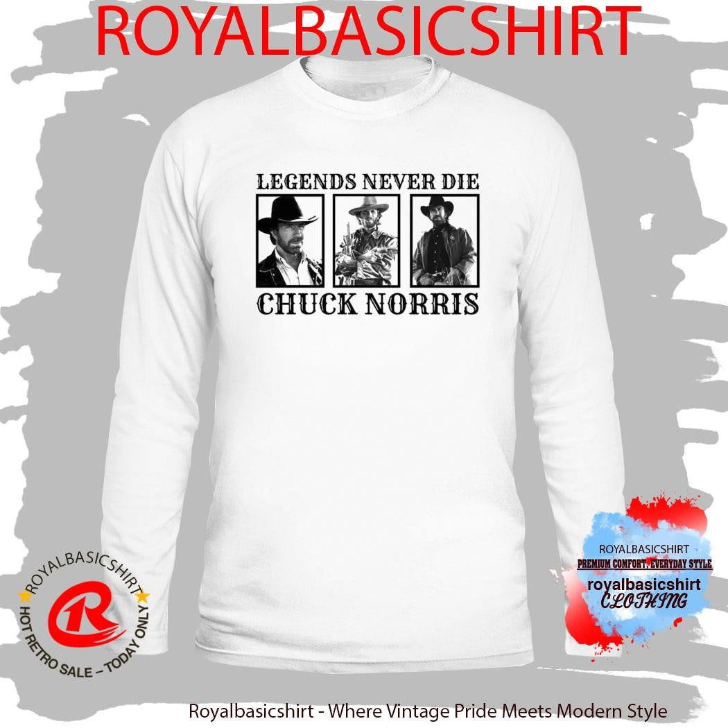 Rest In Peace Chuck Norris Heaven Needed Security Tribute Shirt