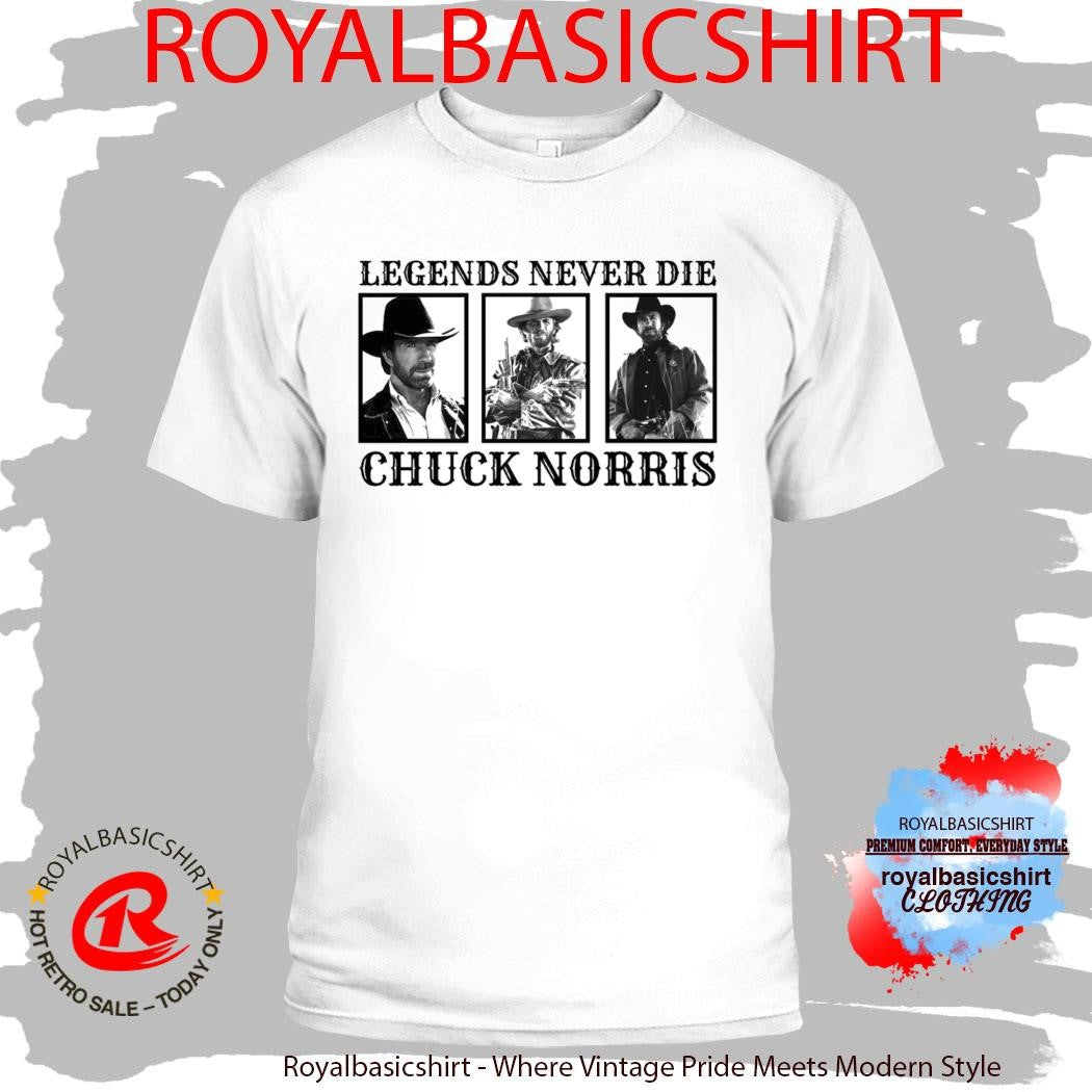 Rest In Peace Chuck Norris Heaven Needed Security Tribute Shirt