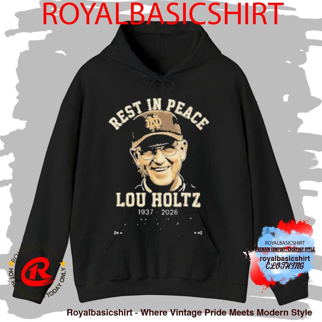 Rest In Peace Lou Holtz 1937 2026 Notre Dame Legendary Coach Tribute Shirt