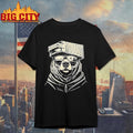 Retro Bear With Cheese Grater Hat And Sunglasses Vintage Shirt