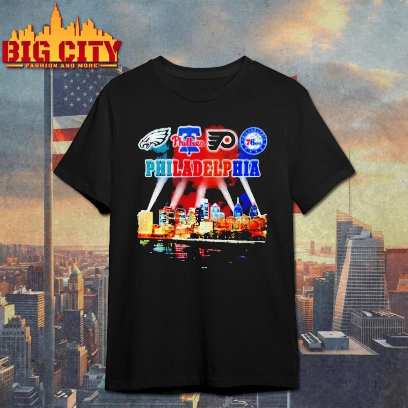 Retro City Of Philadelphia Sports Teams Logo Shirt
