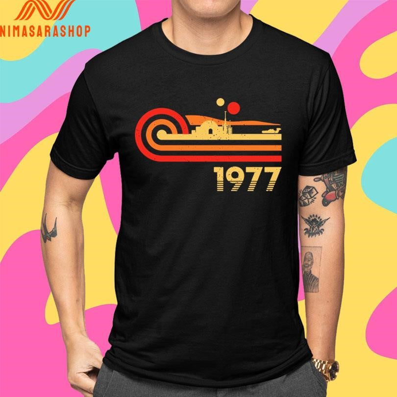 Retro Vintage Desert Planet 1977 Shirts