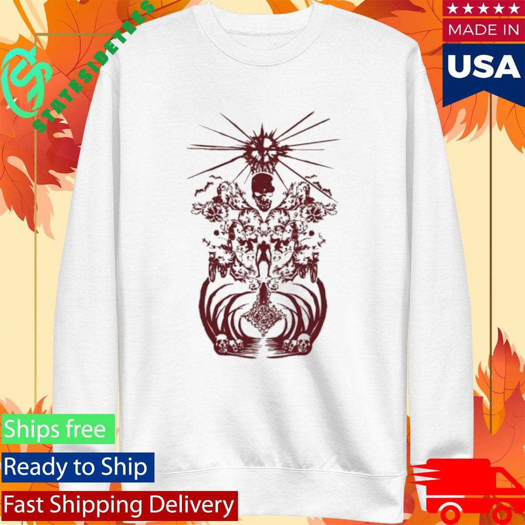 Revenge White Maroon Shirt