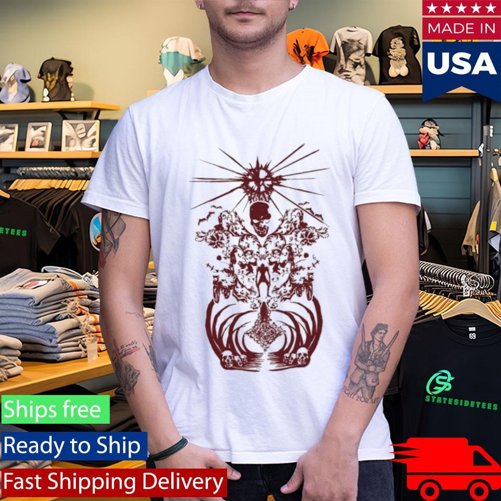 Revenge White Maroon Shirt