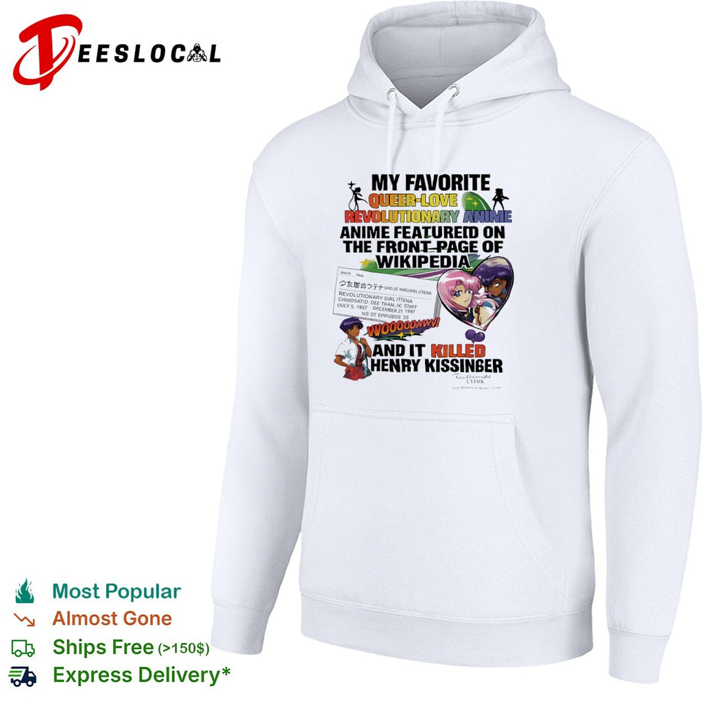Revolutionary Girl Utena My Favorite Queer Love Anime Featured on Wikipedia shirt