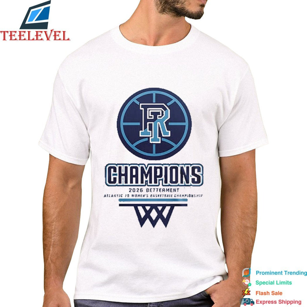 Rhode Island Rams Women’s Basketball A10 Conference Tournament Champions 2026 T-shirts