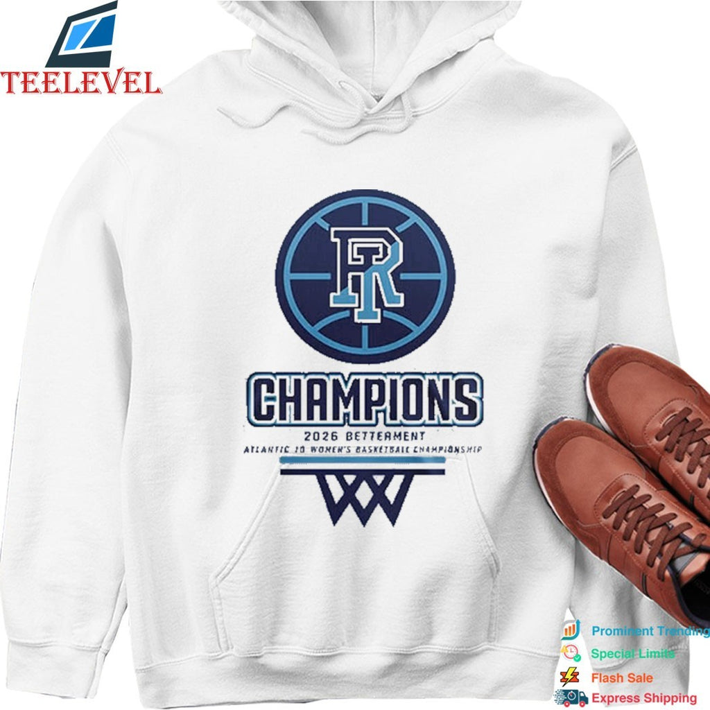 Rhode Island Rams Women’s Basketball A10 Conference Tournament Champions 2026 T-shirts