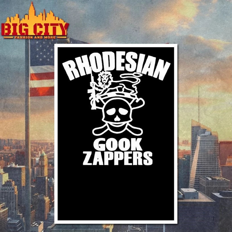 Rhodesian Gook Zappers logo t-shirt