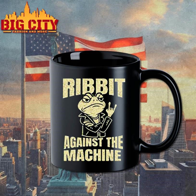 Ribbit Against The Machine Funny Portland Frog Resist Shirt