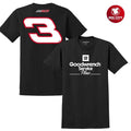 Richard Childress Racing Team Collection Black Goodwrench Service Plus Sponsor Lifestyle Two Sided Shirt