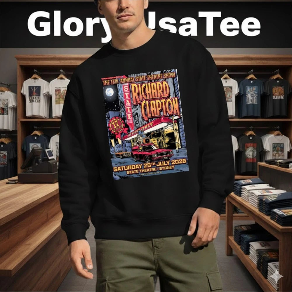 Richard Clapton Concert Poster At State Theatre In Sydney NSW On July 25 2026 17th Annual State Theatre Show Retro Comic City Night Shirt