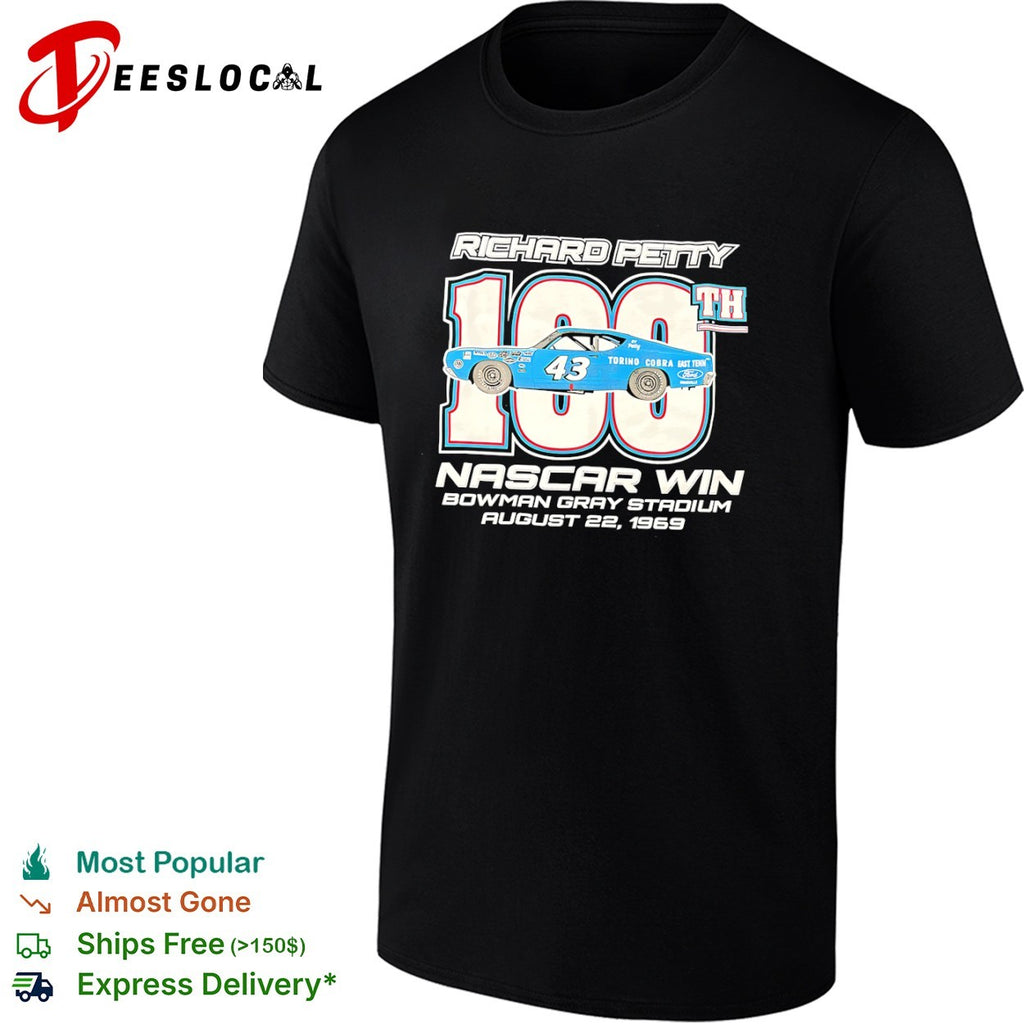 Richard Petty 100th NASCAR win 1969 car shirt