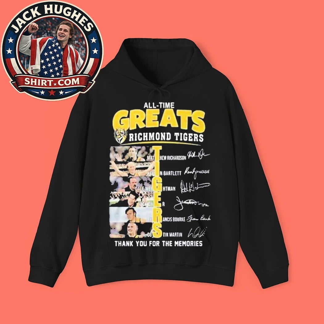 Richmond Tigers Legends Thank You For The Memories T-Shirt