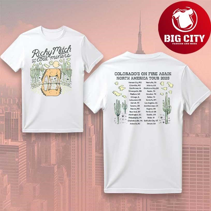 Richy Mitch &amp; The Coal Miners North America Tour 2025 Two Sided Shirt