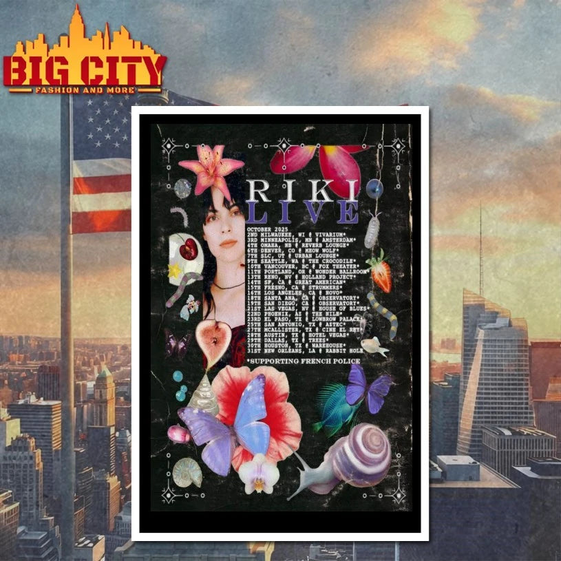 Riki October 2025 Tour Poster shirt
