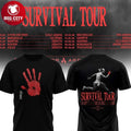 Riles Survival Tour Europe Survival Mode 2026 Two Sided Shirt