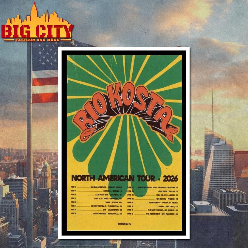 Rio Kosta North American Tour 2026 Poster Shirt