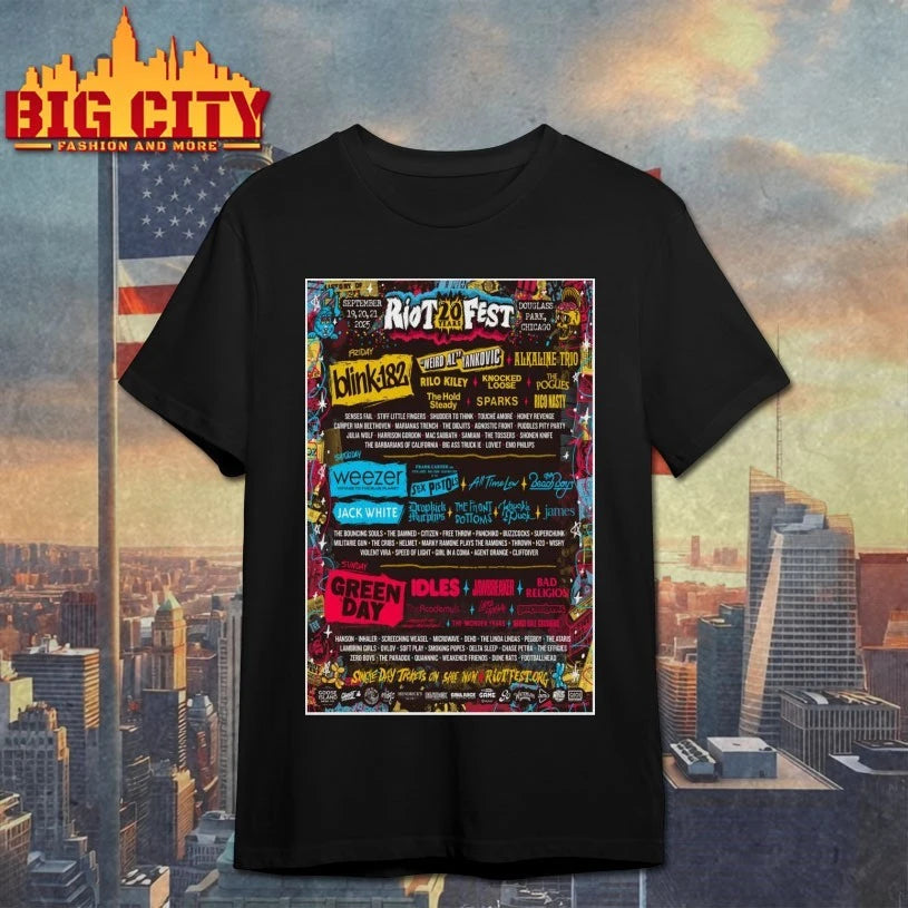 Riot Fest Chicago, IL Concert 2025 Poster shirt