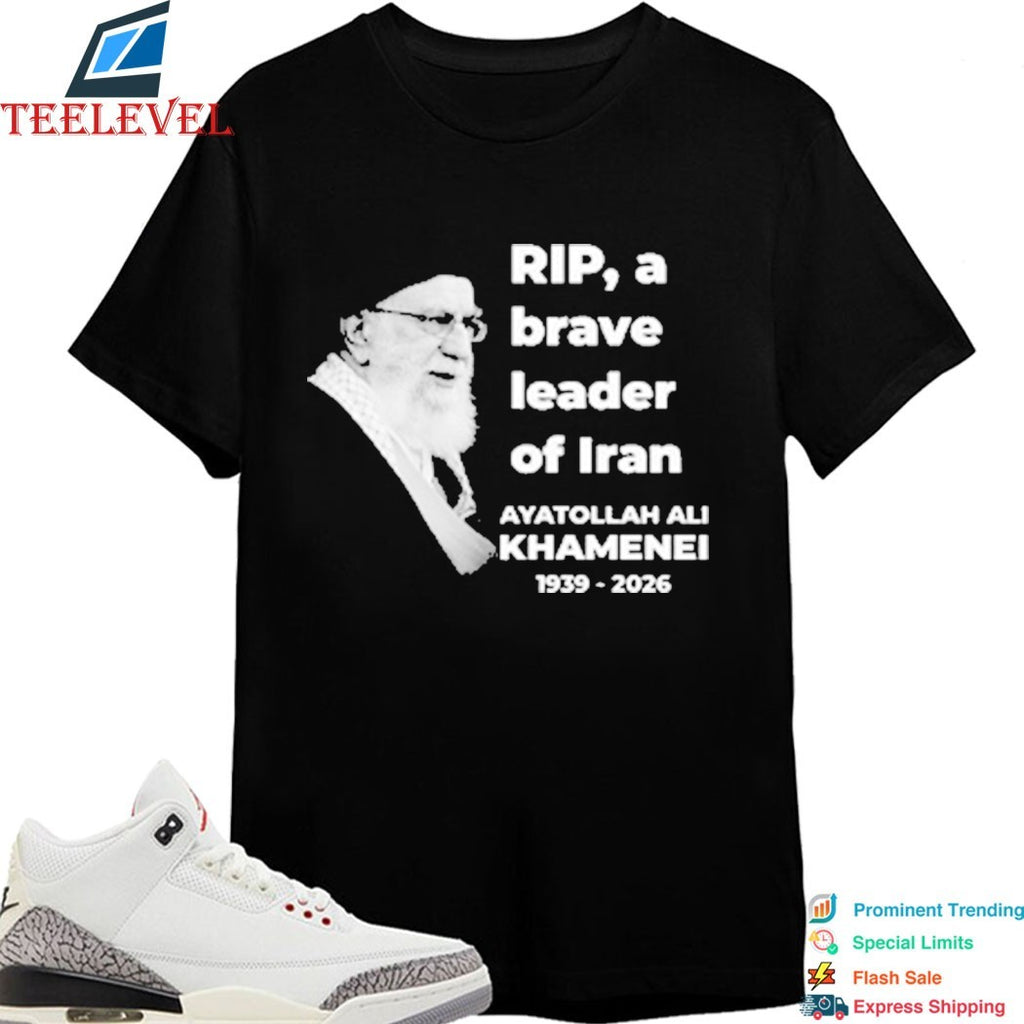 Rip Ayatollah Ali Khamenei 1939-2026 A Brave Leader Of Iran T-Shirt