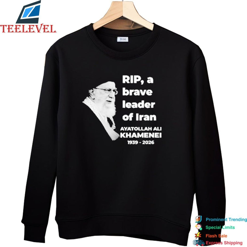 Rip Ayatollah Ali Khamenei 1939-2026 A Brave Leader Of Iran T-Shirt