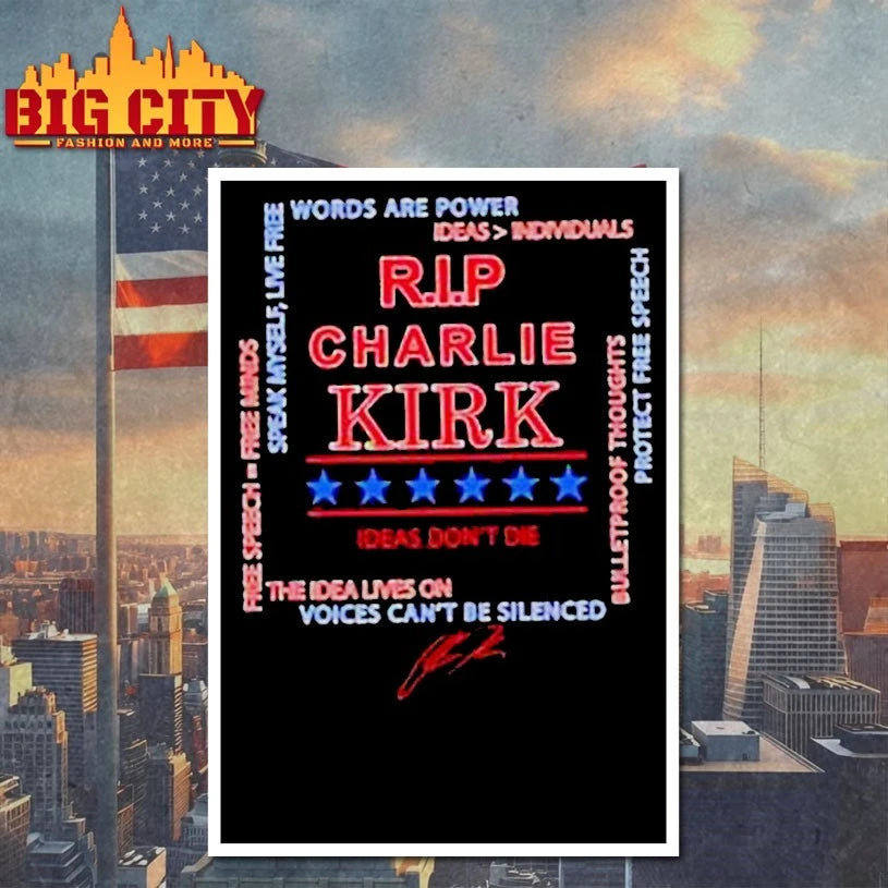 Rip Charlie Kirk Words Are Power Speak Myself Live Free Ideas Don’t Die The Idea Lives On Signature Shirt
