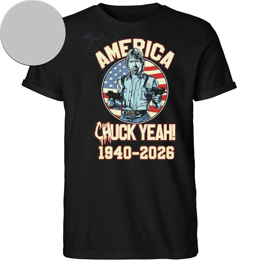 Rip Chuck Norris 1940-2026 Tee American Chuck Yeah T-Shirt
