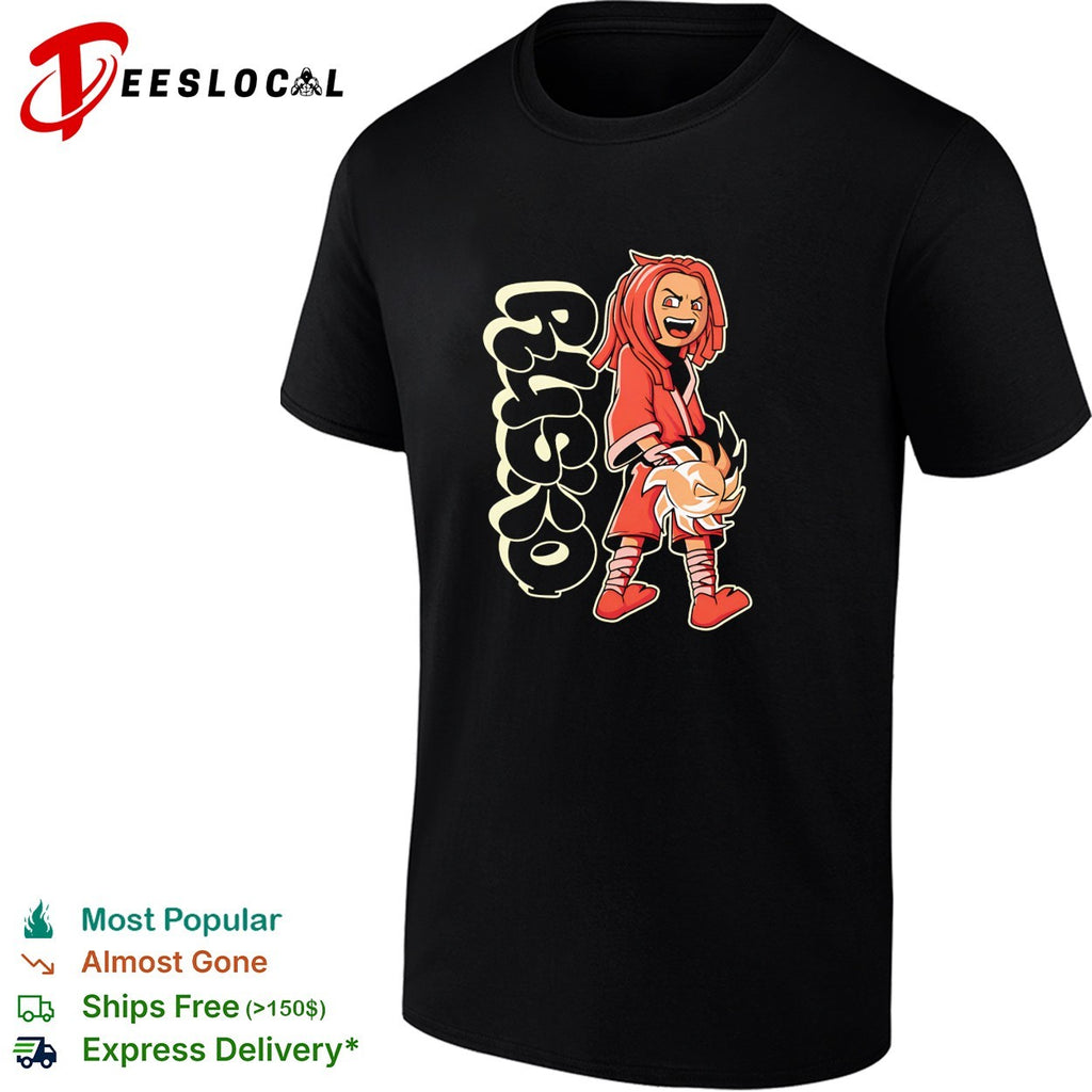 Riso risko character graffiti tag shirt