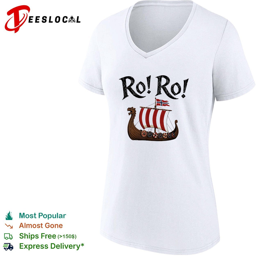 Ro Ro Viking ship Norway flag shirt