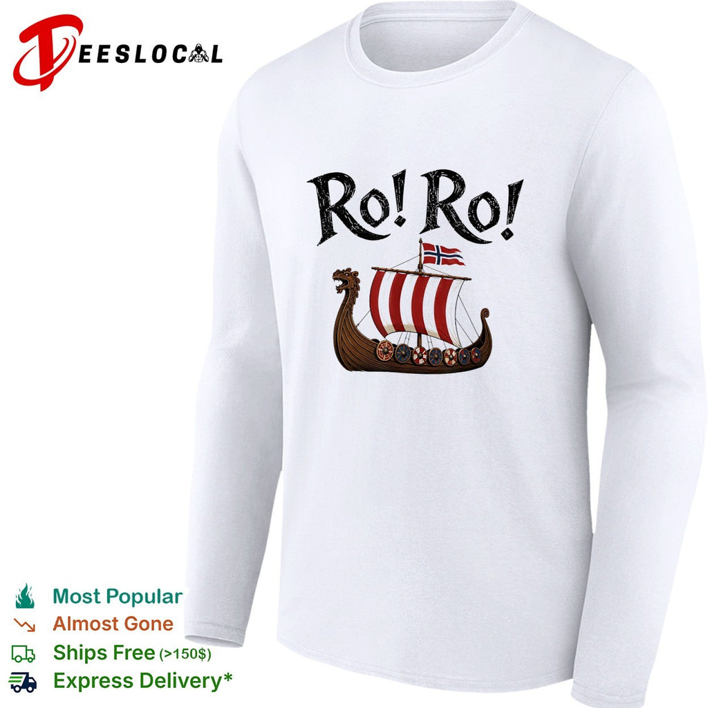 Ro Ro Viking ship Norway flag shirt