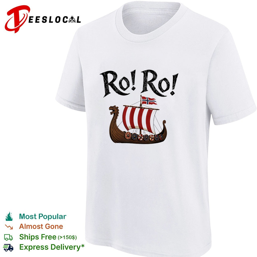 Ro Ro Viking ship Norway flag shirt
