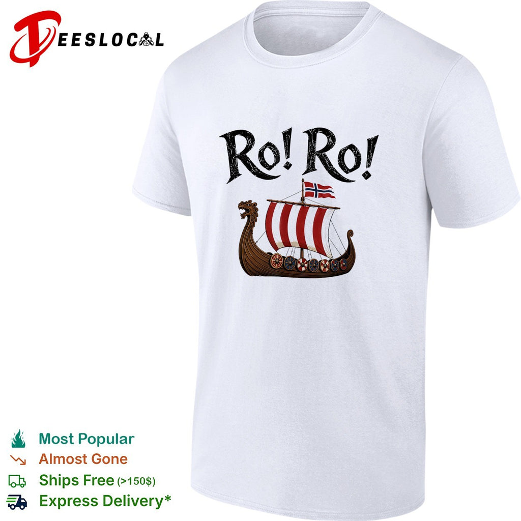 Ro Ro Viking ship Norway flag shirt