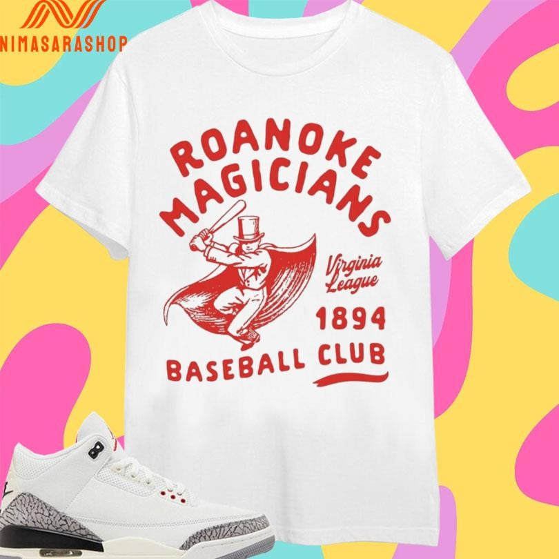 Roanoke Magicians Virginia League 1894 Baseball Club Shirts