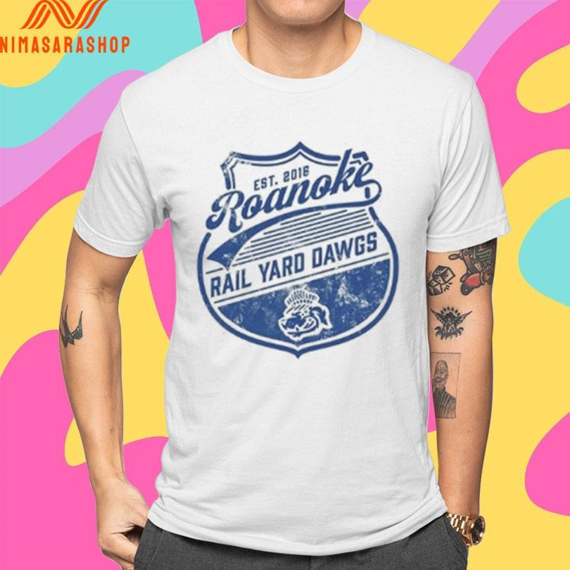 Roanoke Rail Yard Dawgs Est 2016 Hockey Shield Shirts