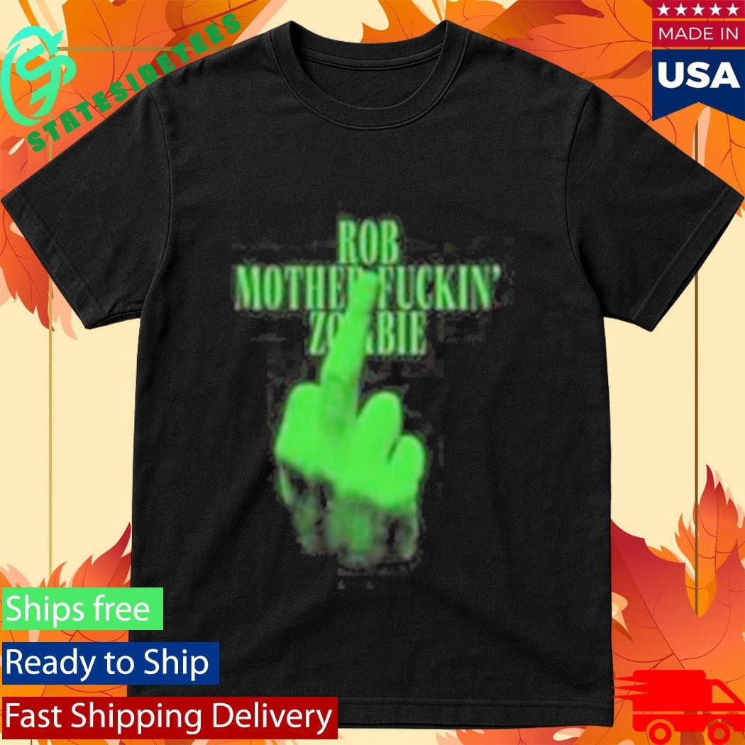 Rob Mother Fuckin’ Zombie Finger Neon T-Shirt