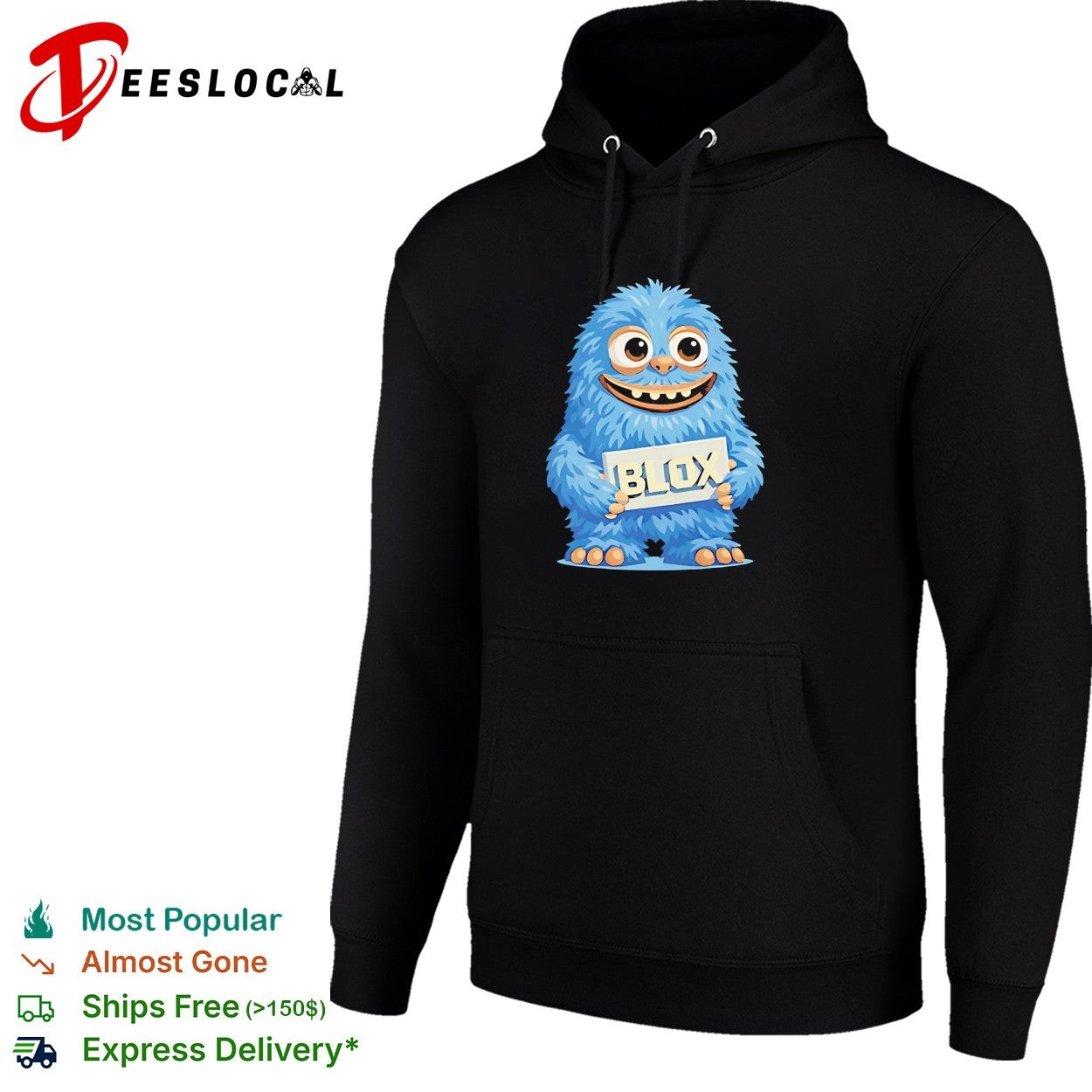 Roblox blox blue monster graphic shirt