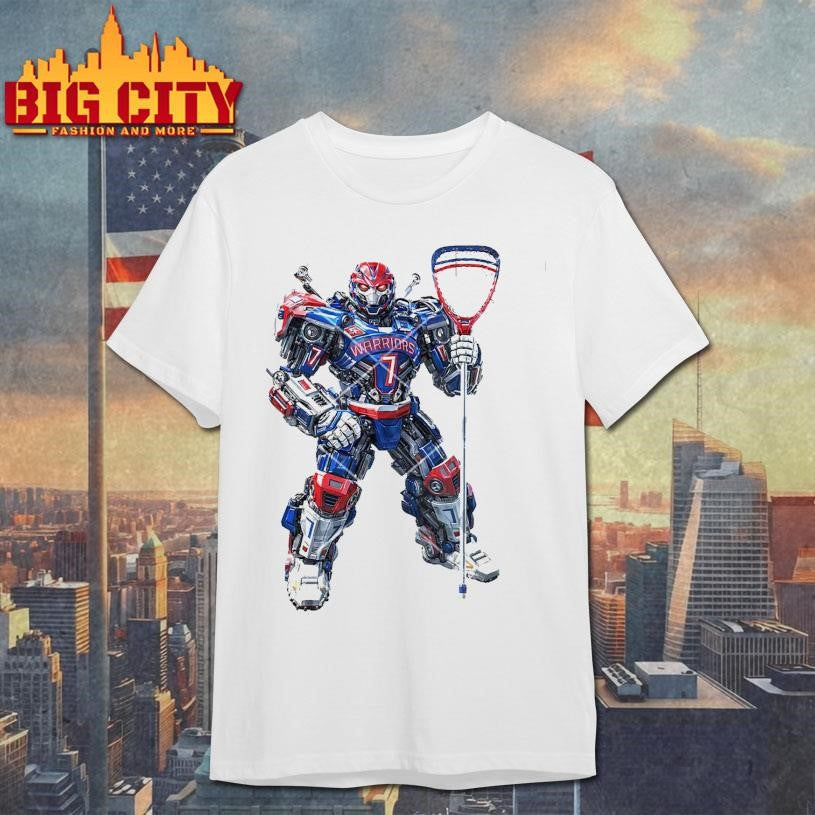 Robot Transformers Whitby Warriors Lacrosse Shirt