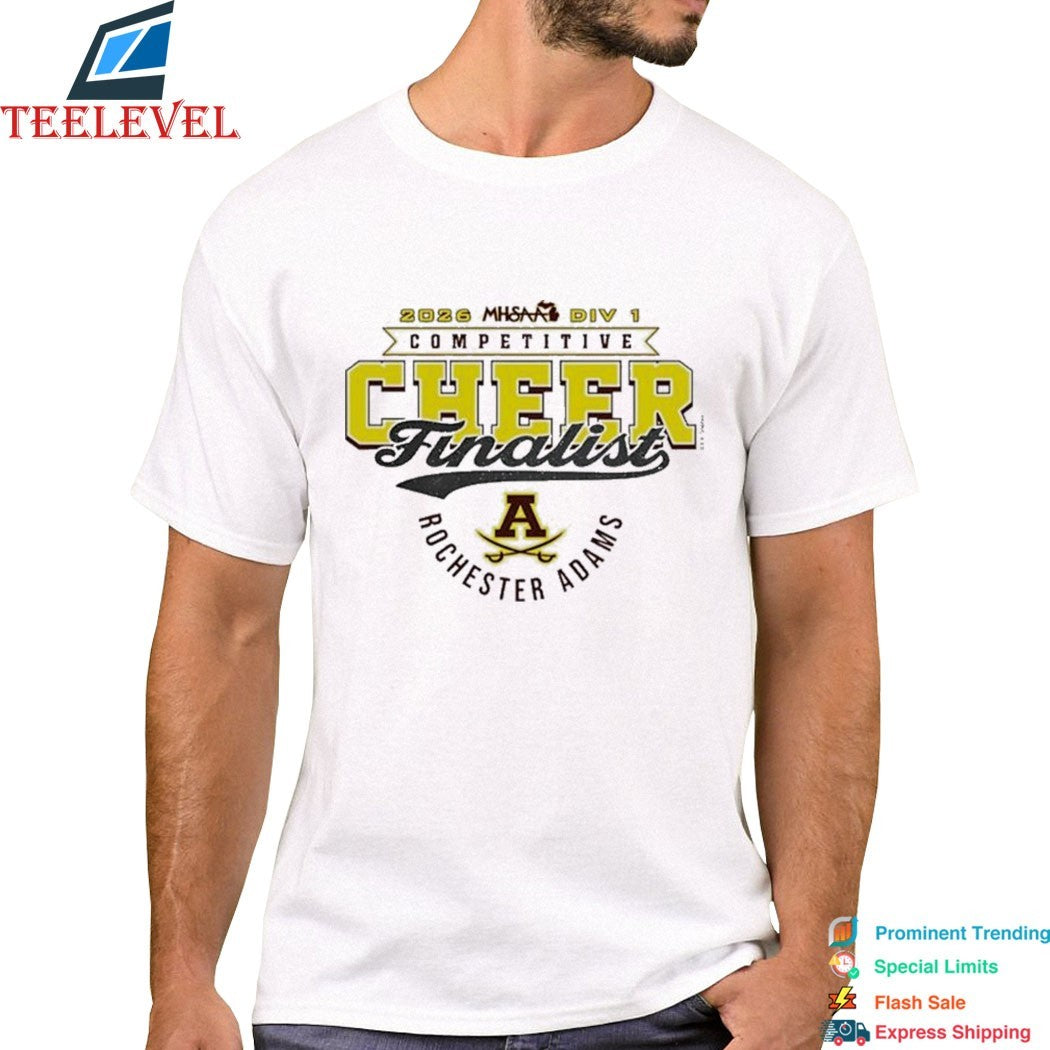 Rochester Adams Highlanders 2026 MHSAA Cheer D1 Finalist T-shirts