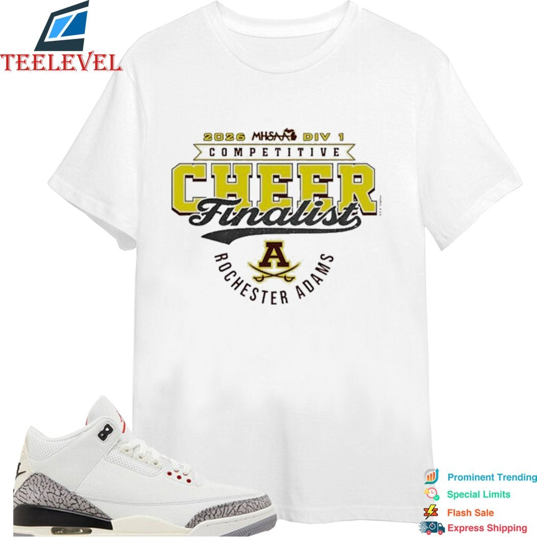 Rochester Adams Highlanders 2026 MHSAA Cheer D1 Finalist T-shirts